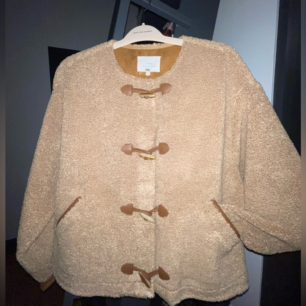 Yerse Sherpa Bomber Jacket $100